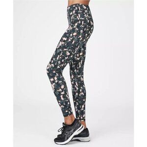 Sweaty Betty S Legging Zero Gravity Full Length Green Camo Gym Yoga Athletic